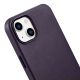 8. iCarer Case Leather Cover Case for iPhone 14 Plus Dark Purple (MagSafe Compatible)