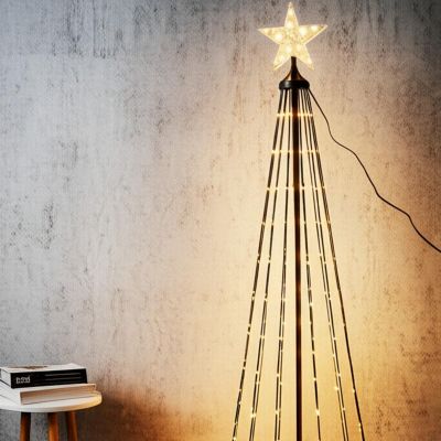 10. DECORATIVE CHRISTMAS TREE 550LED WARM WHITE 300CM BLACK