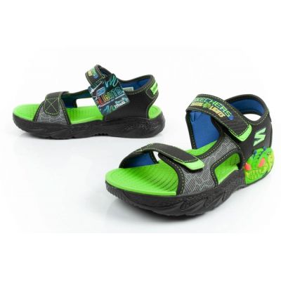 9. Skechers Jr. 400614L/BKLM Sandals