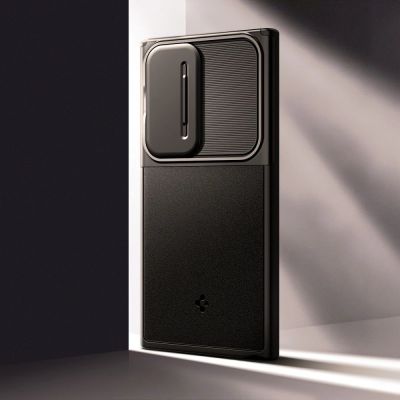 6. Spigen Optik Armor Case for Samsung Galaxy S24 Ultra - Black