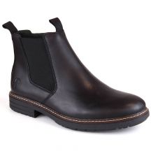 Rieker M RKR634 comfortable insulated leather ankle boots, black