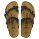 4. Birkenstock Mayari Habana Narrow Women's Flip-Flops, Nubuck Leather, Brown (0171323)