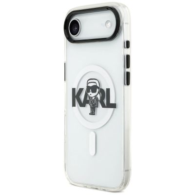2. Karl Lagerfeld IML Karl Sketch Logo MagSafe Case for iPhone 17 Air - Transparent