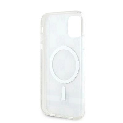 7. DKNY IML Checkered Mono Pattern & Printed Stripes MagSafe case for iPhone 11 / Xr - beige