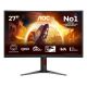 22. AOC G4 CQ27G4Z2P gaming monitor 68.6 cm (27") 2560 x 1440 px Quad HD LCD Black, Red