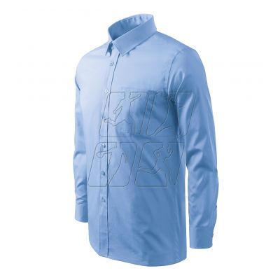 Malfini Style LS M MLI-20915 blue shirt