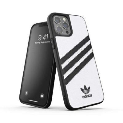 Adidas OR Moulded Case PU for iPhone 12 Pro Max - White/Black