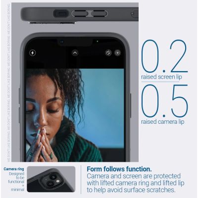 8. Caseology Skyfall iPhone 14 Plus Case - Matte Black