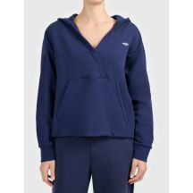 Women's envelope hoodie made of very soft knit fabric 4F 4FWAW26TSWSF2661-31S