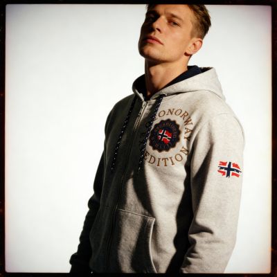 7. Geographical Norway Geganto Blended DB 100 M sweatshirt WZ3027H/GN-Blended Gray