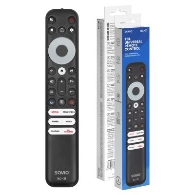 5. SAVIO UNIVERSAL REMOTE CONTROL/REPLACEMENT FOR TCL RC-31 TV