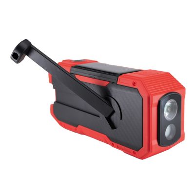 2. Albrecht DR 112 DAB+ External Crank FM Radio, SOS, Flashlight, Solar, PowerBank