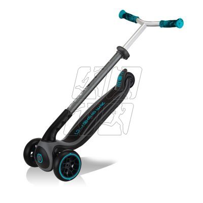 21. Globber Master Prime 3-wheel scooter / Black - Teal 664-105