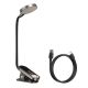 Baseus mini LED lamp with clip gray (DGRAD-0G)