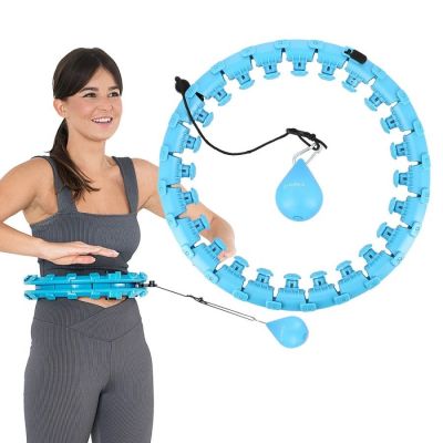 2. HMS HHW01 hula hoop with studs and weight, blue