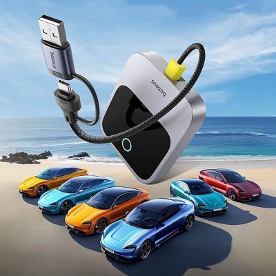 13. Baseus SafeJourney Series Wireless CarPlay Adapter - Gray