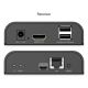4. HDMI 4K/60Hz twisted pair extender with USB 2.0 KVM over IP 1G or up to 120m/200m, max. 253 receivers, touchscreen - set