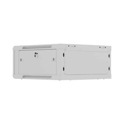 8. LANBERG WALL-HUNG RACK CABINET 19" 4U 600X600 GRAY METAL DOOR (FLAT PACK)
