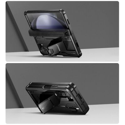 6. Tech-Protect Kevlar Pro Pen Case for Samsung Galaxy Z Fold 5 - Black