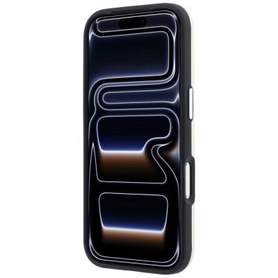 6. Karl Lagerfeld Smooth Ikonik Sketch MagSafe Case for iPhone 18 Pro / 17 Pro - Beige
