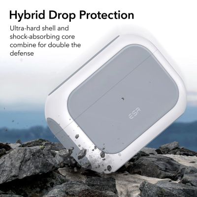 5. ESR Orbit Halolock with MagSafe for Apple AirPods Pro 1 / 2 - White