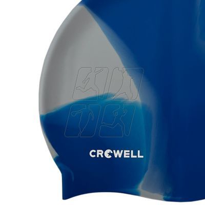 2. Crowell Multi Flame silicone swimming cap col.19