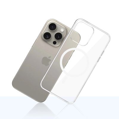 6. 3mk Clear MagCase Case for Apple iPhone 15 Pro Max - Transparent