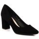 12. Suede pumps on the post Sergio Leone W SK403A black