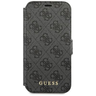 4. Guess GUFLBKSP12M4GG iPhone 12/12 Pro 6.1" grey/grey book 4G Charms Collection