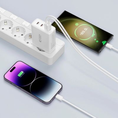 4. Tech-Protect NC100W-GAN charger network GaN 3x USB-C PD 100W / USB-A QC 3.0 - black