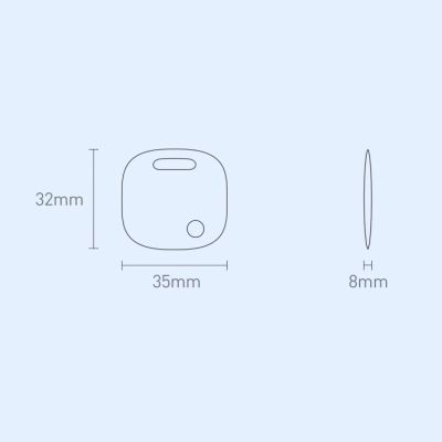 22. Baseus T2 Pro smart GPS tracker for children's handbag keys white (FMTP000002)