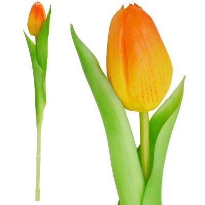 7. ORANGE TULIP 31CM LIFE-LIKE SPRING DECORATION