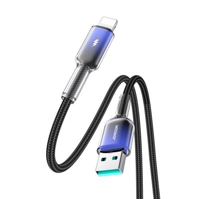 3. Joyroom S-A42 Crystal-Clear Series 3A USB-A - Lightning cable 1.2m - black