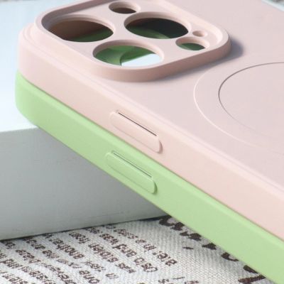 6. MagSafe compatible silicone case for iPhone 15 Plus Silicone Case - Cream