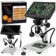 Educational Digital Microscope Remote Control Wired 1200X LCD 7 INCH HD Camera