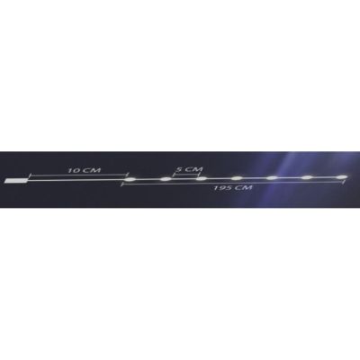 18. BATTERY-OPERATED WIRE LAMPS GARLAND 40 LED COOL WHITE