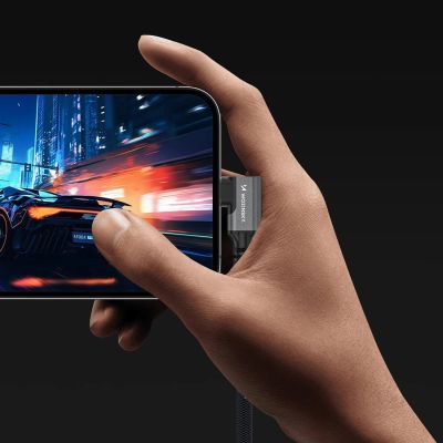 11. Wozinsky WPS2-UY41S USB-C USB4 40Gb/s 240W 2m Angled Cable - Black