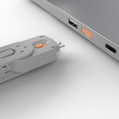 4. Lindy 40453 Port Blocker Port Blocker + USB Type-A Dongle Orange Acrylonitrile Butadiene Styrene (ABS) 5 pcs.