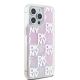 4. DKNY Liquid Glitter Multilogo Case for iPhone 15 Pro Max - Pink