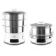 4. Tefal Convenient Series Deluxe VC502D 3-Basket Steamer, 900W Stainless Steel, White