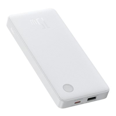 2. Baseus Airpow Lite 10000mAh 15W Power Bank with Baseus Simple USB-A - USB-C 30cm Cable - White