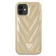 3. Guess GUHCP12SPUVQTMLBE iPhone 12 mini 5.4" gold/gold hardcase V-Quilted Collection