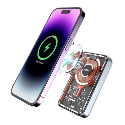 12. Dudao TGK1 power bank with MagSafe wireless charger 20W 10000mAh black (TGK1-black)