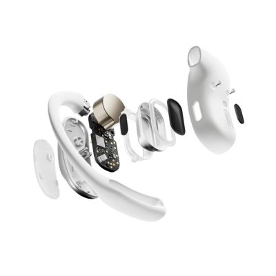 8. Shokz OpenFit Air Wireless In-Ear Headphones, White