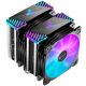 11. Jonsbo CR-2000GT CPU cooler with radiator and 12 cm fan, black, 1 pc.
