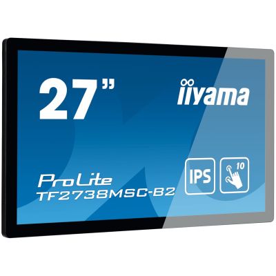 iiyama ProLite TF2738MSC-B2 computer monitor 68.6 cm (27") 1920 x 1080 px Full HD LED Touchscreen Multi-user Black