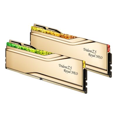 2. RAM Memory DDR5 32GB PC 6400 CL30 G.Skill KIT (2x16GB) Trident Z Royal GOLD