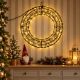 7. Decorative Christmas LED Wreath, Tire Design, 480 LEDs, 38 cm, Black