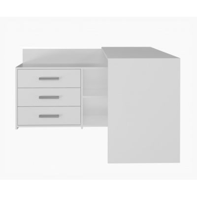5. Corner desk + chest of drawers DANY 120x50xH76 white