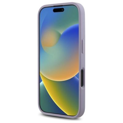 5. Guess Quilted Metal Logo case for iPhone 16 - light purple